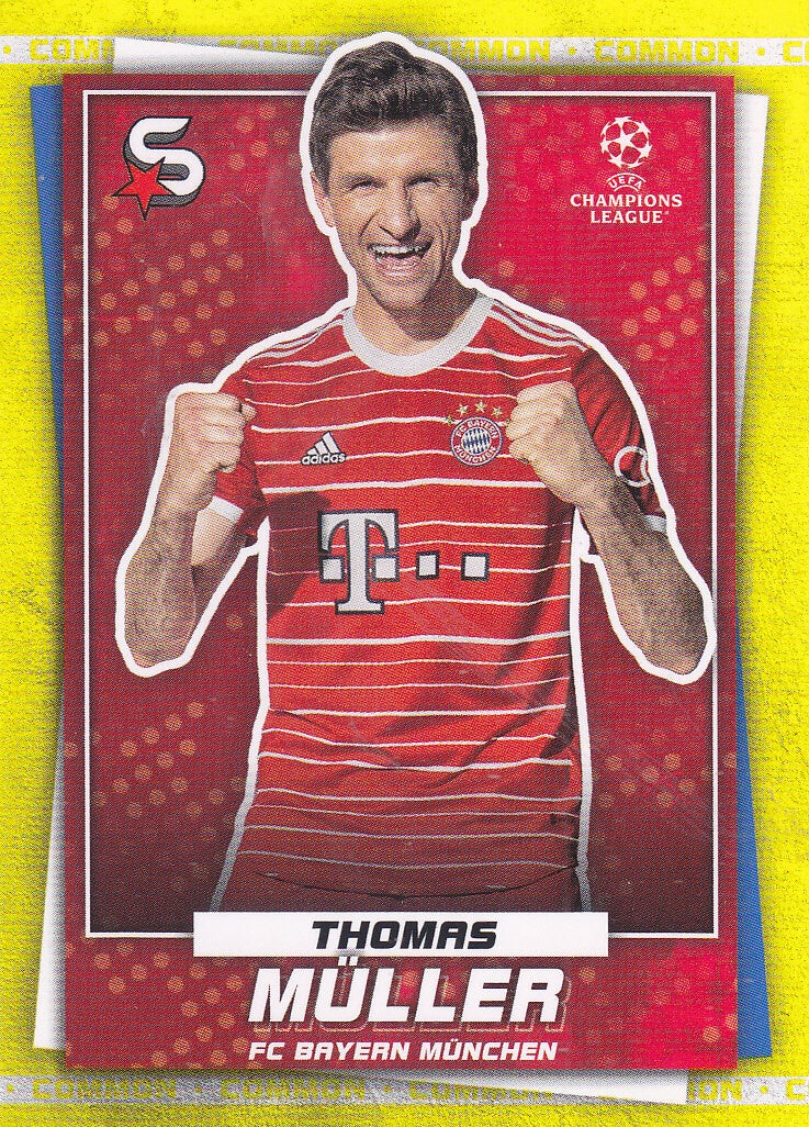 Thomas Müller / FC Bayern München / Topps Superstars / Common Yellow / nicht nummeriert / Nr.101