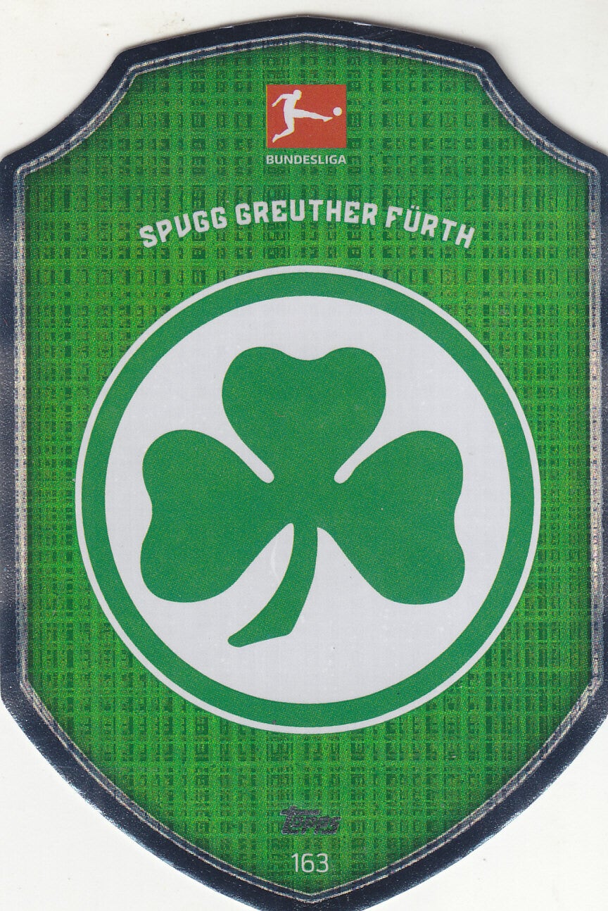 SpVgg Greuther Fürth / Topps Match Attax 2021 / Vereinslogo Childkarte / Nr.163