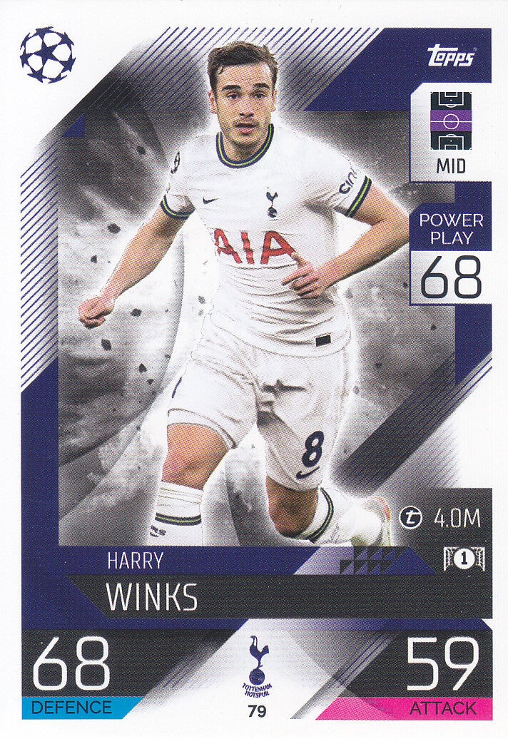 Harry Winks / Tottenham Hotspur / Topps Champions League 2022 / Basis Karte / Nr.79
