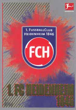 FC Heidenheim / Topps Match Attax 2023 / Vereinslogo Clubkarte / Glitzer / Nr. 163