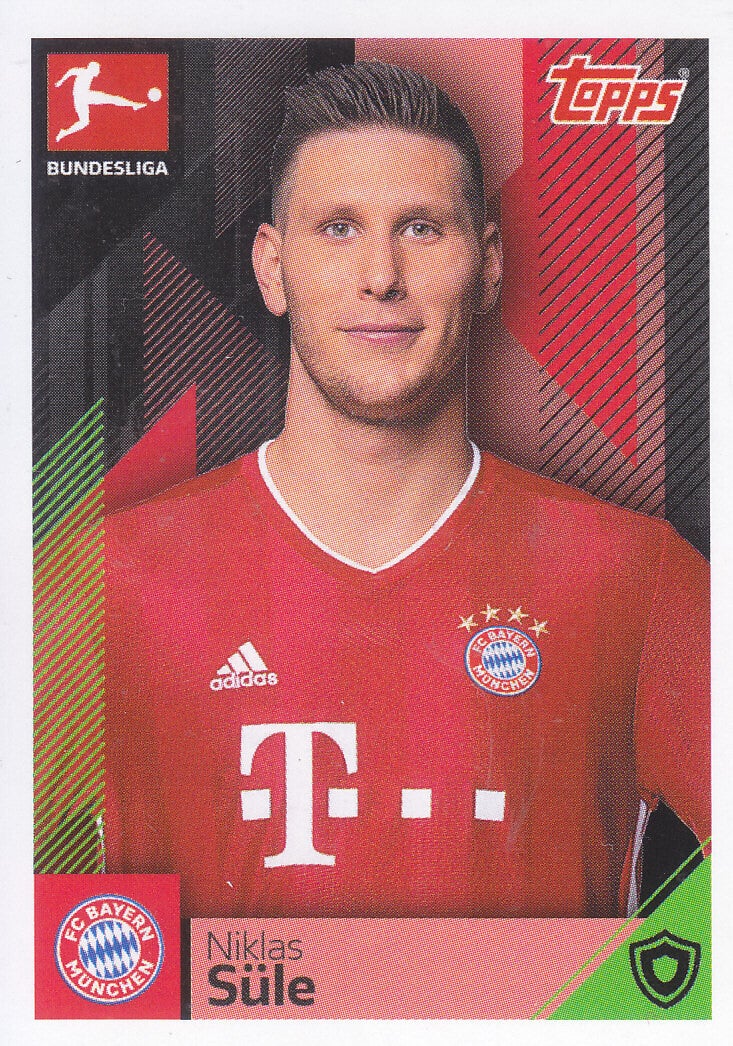 Niklas Süle / FC Bayern München / Topps Bundesliga 2020 / Basis Bild / Nr.291