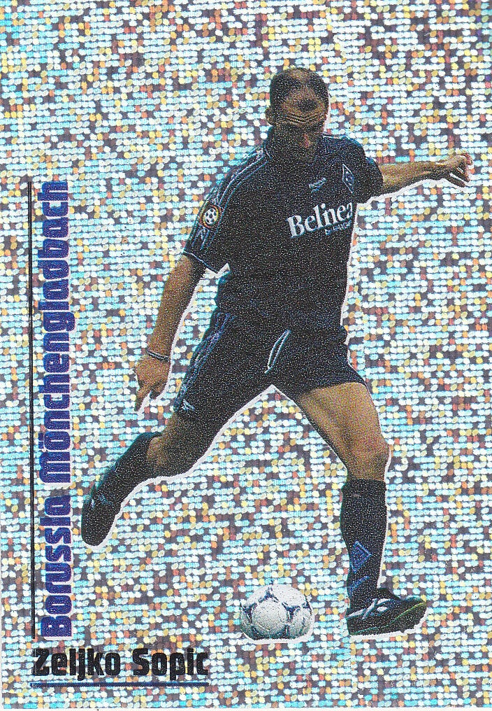 Zeljko Sopic / Borussia Mönchengladbach / Panini Bundesliga 1999 / Glitzer Bild / Nr.374