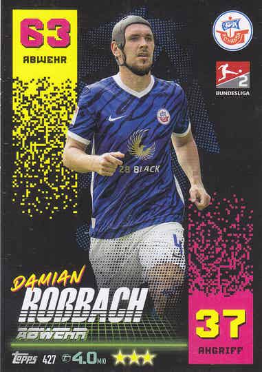 Damian Roßbach / FC Hansa Rostock / Topps Match Attax 2022 / Basis Karte / Nr. 427