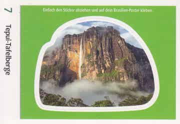 Tepui Tafelberge / Entdecke Brasilien / Konturen Karte / Nr. 7
