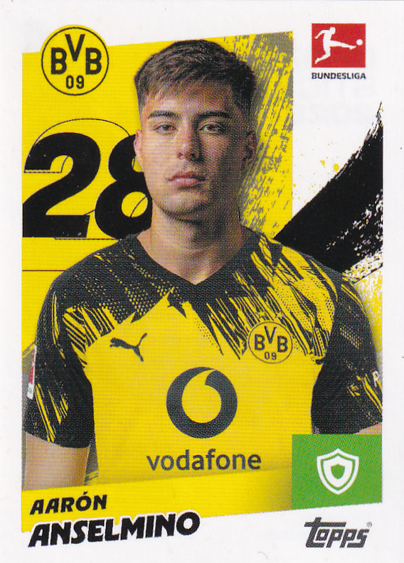 Aaron Anselmino - Borussia Dortmund - Topps Bundesliga 2025 - Basis Bild - Nr.62