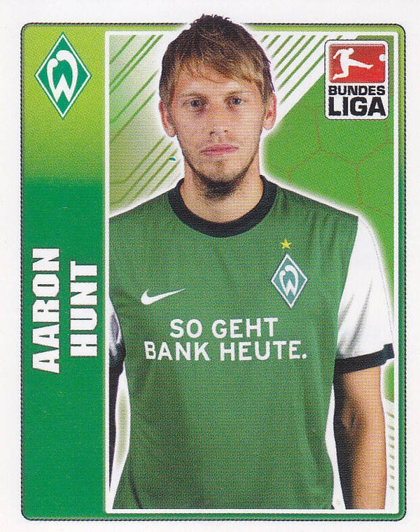 Aaron Hunt / SV Werder Bremen / Topps Bundesliga 2009 / Basis Bild / Nr.61