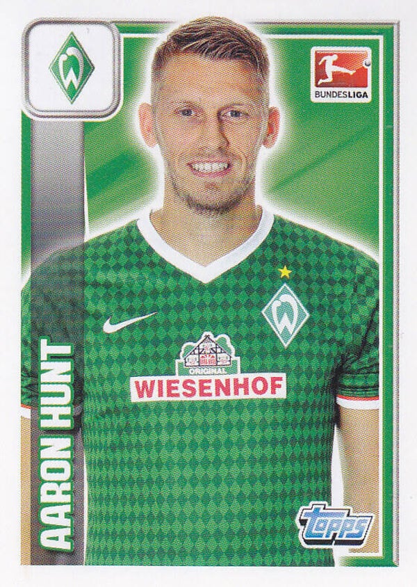 Aaron Hunt / SV Werder Bremen / Topps Bundesliga 2013 / Basis Bild / Nr. 60