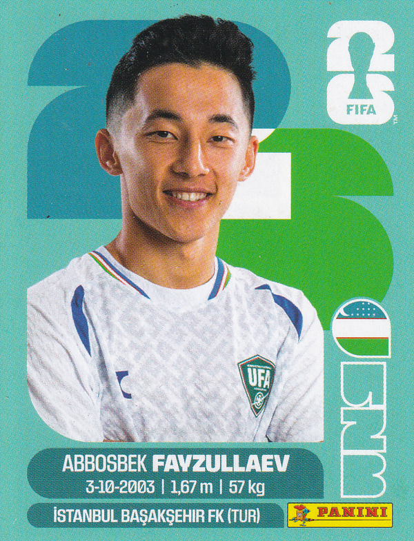 Abbosbek Fayzullaev - Usbekistan - Panini WM 2026 - Basis Bild - Nr. UZB20