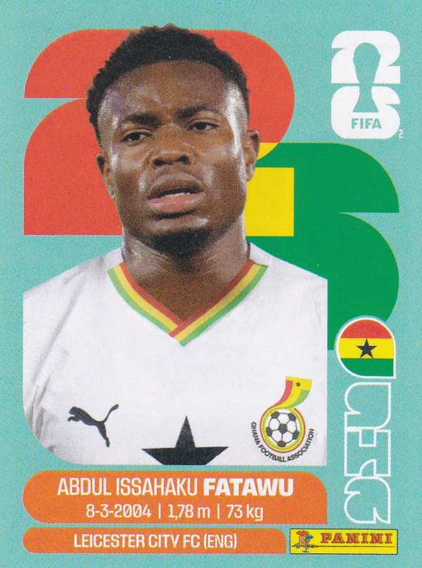 Abdul Issahaku Fatawu - Ghana - Panini WM 2026 - Basis Bild - GHA9