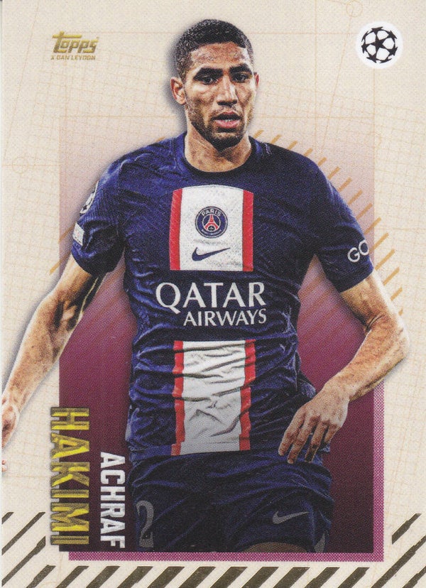 Achraf Hakimi / Paris Saint Germain / Topps Gold 2022 / Current Karte / Nr.1
