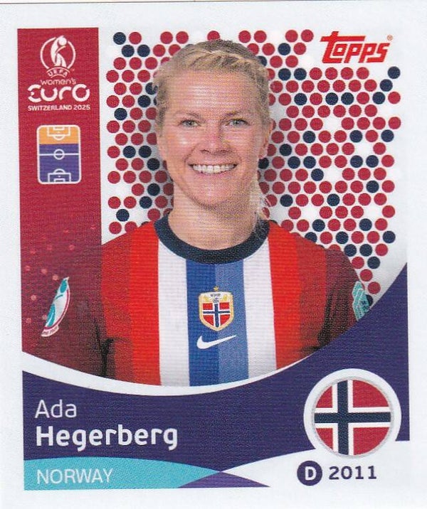 Ada Hegerberg - Norwegen - Topps Frauen EM 2025 - Basis Bild - Nr. 58
