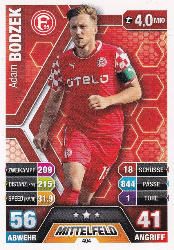 Adam Bodzek / Fortuna Düsseldorf / Topps Match Attax 2014 / Basis Karte / Nr. 404