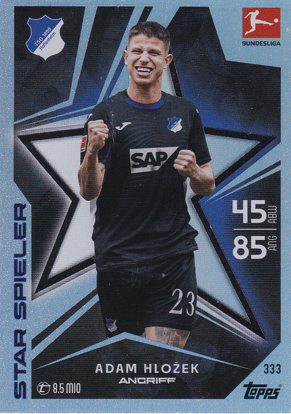 Adam Hlozek - TSG 1899 Hoffenheim - Topps Match Attax 2025 - Star Spieler - Nr. 333