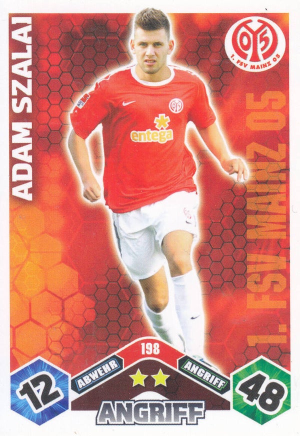 Adam Szalai / FSV Mainz 05 / Topps Match Attax 2010 /Basis Karte / Nr. 198