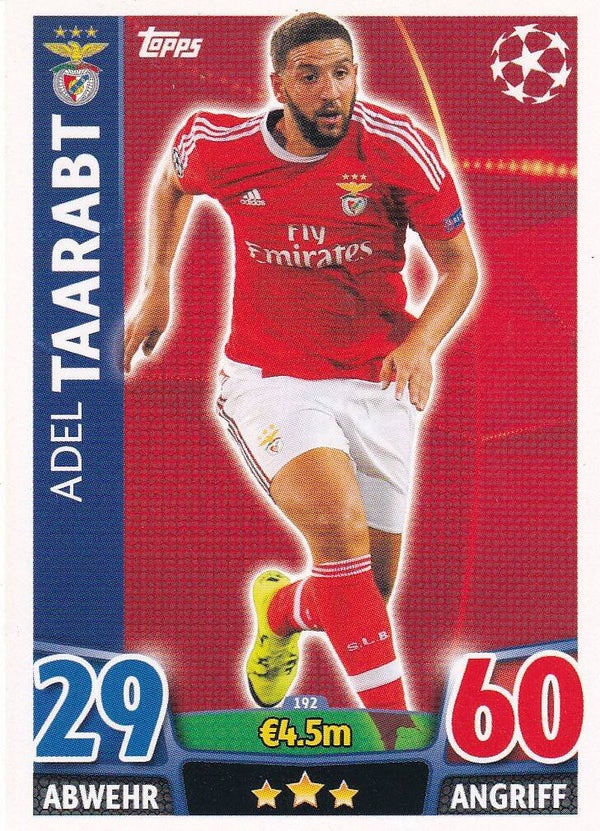 Adel Taarabt / Benfica Lissabon / Topps Champions League 2015 / Basis Karte / Nr. 192