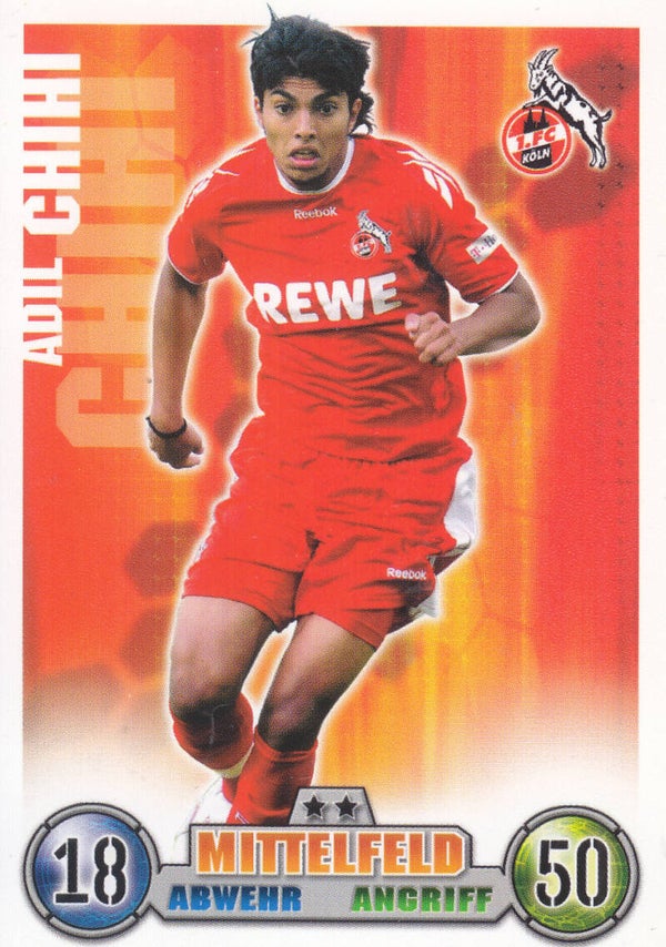 Adil Chihi / 1.FC Köln / Topps Match Attax 2008 / Basis Karte / Nr.207