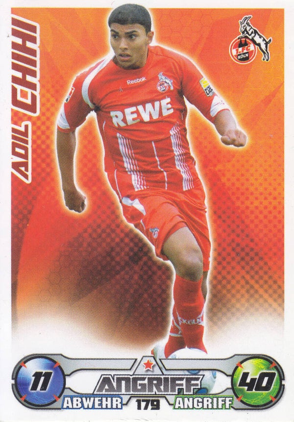Adil Chihi / 1.FC Köln / Topps Match Attax 2009 / Basis Karte / Nr. 179