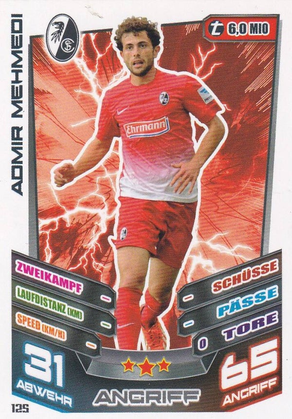 Admir Mehmedi / SC Freiburg / Topps Match Attax 2013 / Basis Karte / Nr. 125