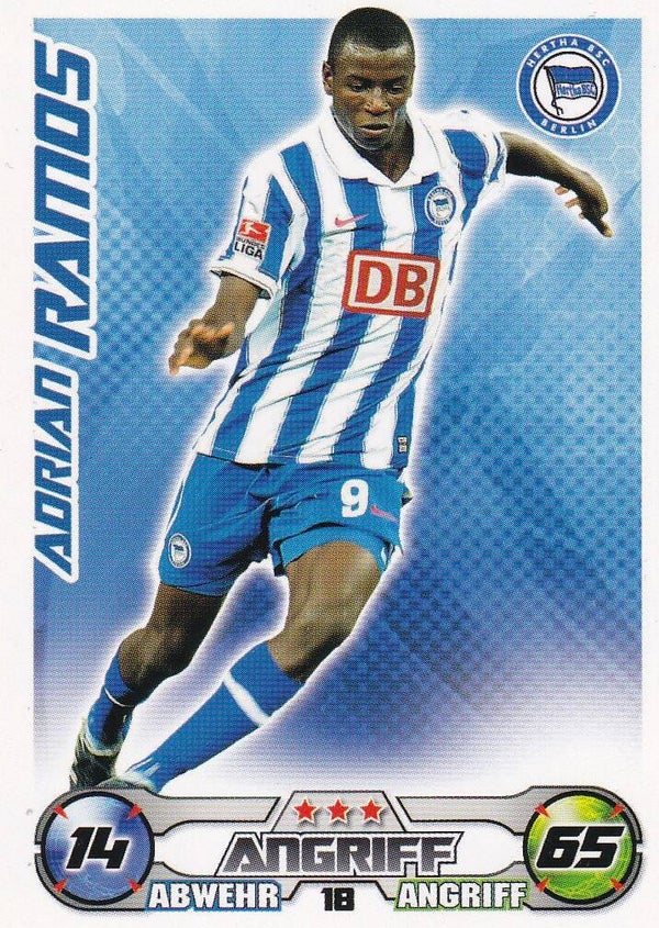 Adrian Ramos / Hertha BSC Berlin / Topps Match Attax 2009 / Basis Karte / Nr. 18