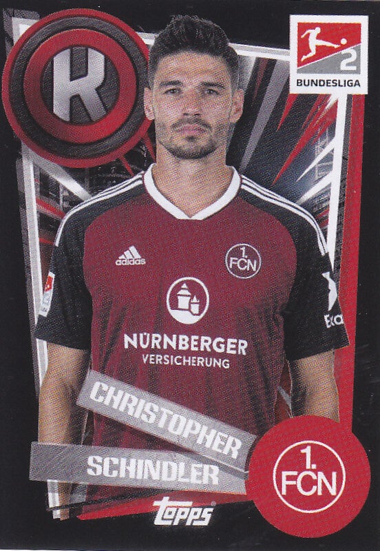 Christopher Schindler - 1.FC Nürnberg - Topps Bundesliga 2022 - Basis Bild - Nr.410
