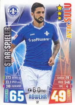 Aytac Sulu / Darmstadt 98 / Topps Match Attax 2015 / Star Spieler Karte / Nr.57