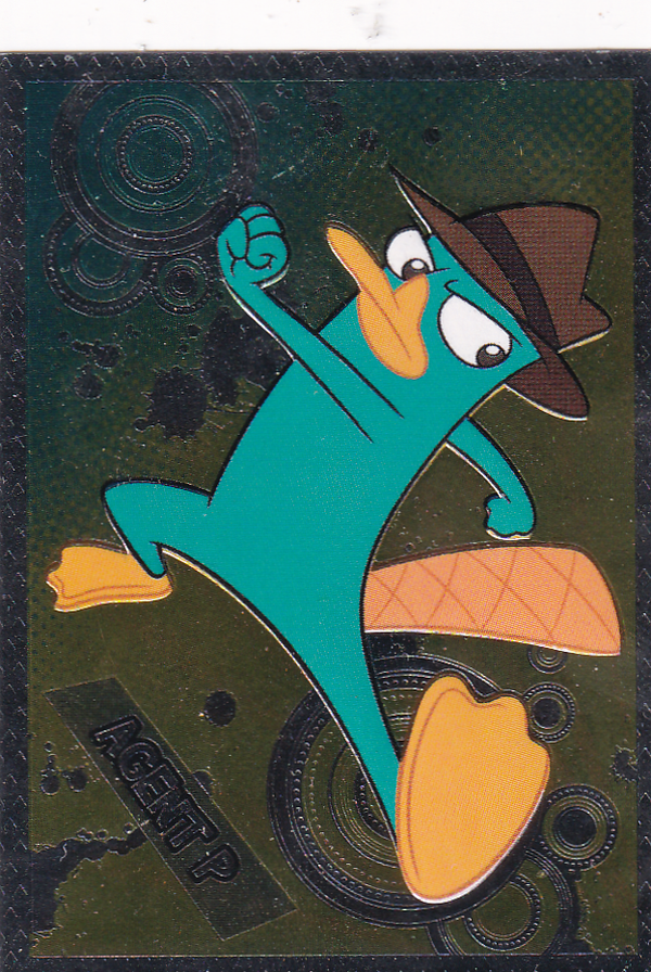 Agent Perry - Panini Weihnachten mit Guten Disney Freunden - Glitzer - Serie - Phineas & Ferb - Nr. 111