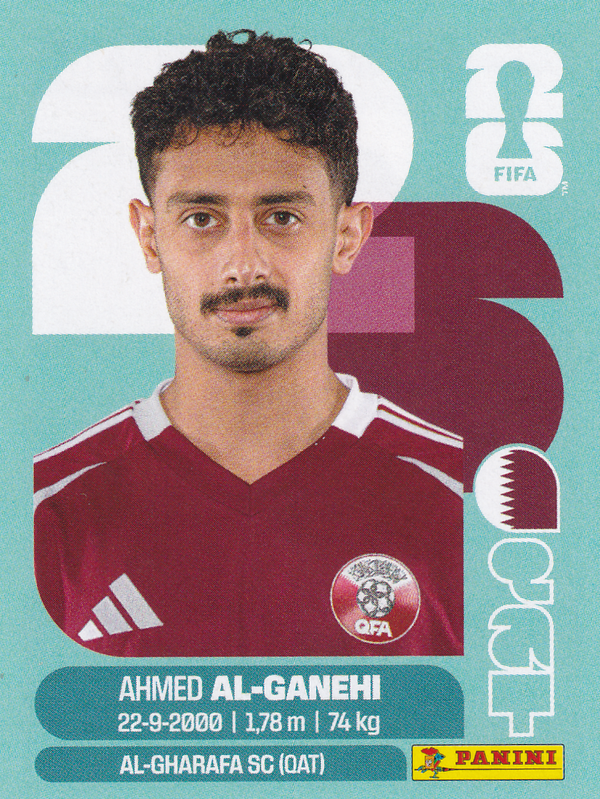 Ahmed Al Ganehi - Qatar - Panini WM 2026 - Basis Bild - QAT19