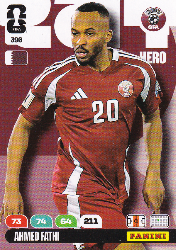 Ahmed Fathi - Qatar - Panini WM 2026 - Hero - Nr. 390
