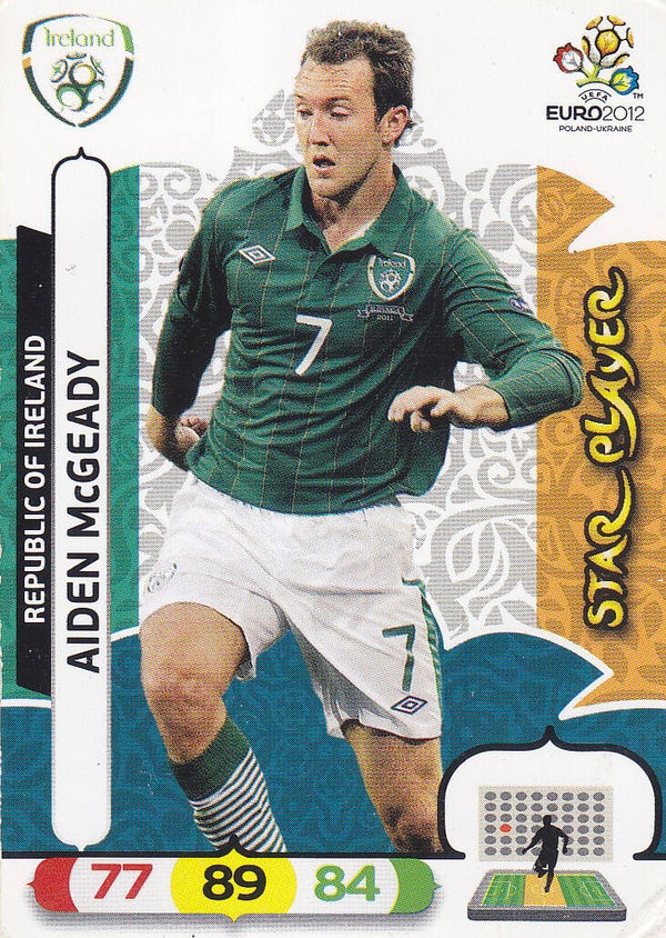 Aiden McGeady / Irland / Panini EM 2012 / Star-Player / Nr. 185