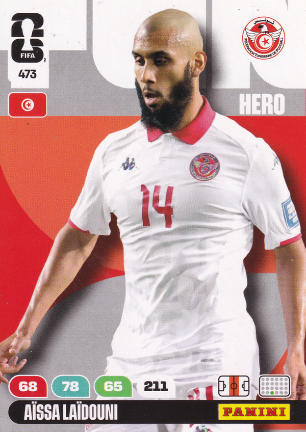 Aissa Laidouni - Tunesien - Panini WM 2026 - Hero - Nr. 473