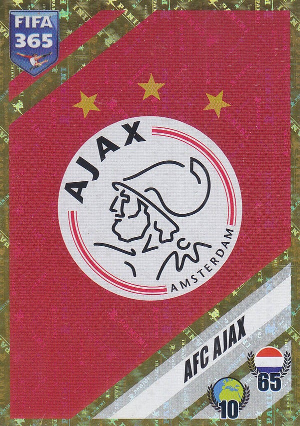 Ajax Amsterdam / Vereinslogo / Panini Fifa 365 Jahr 2024 / Glitzer Bild / Nr.125