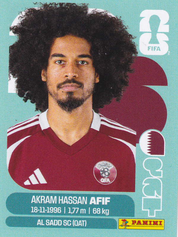 Akram Hassan Afif - Qatar - Panini WM 2026 - Basis Bild - QAT18
