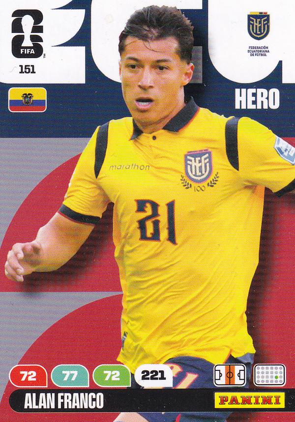 Alan Franco - Ecuador - Panini WM 2026 - Hero - Nr. 151
