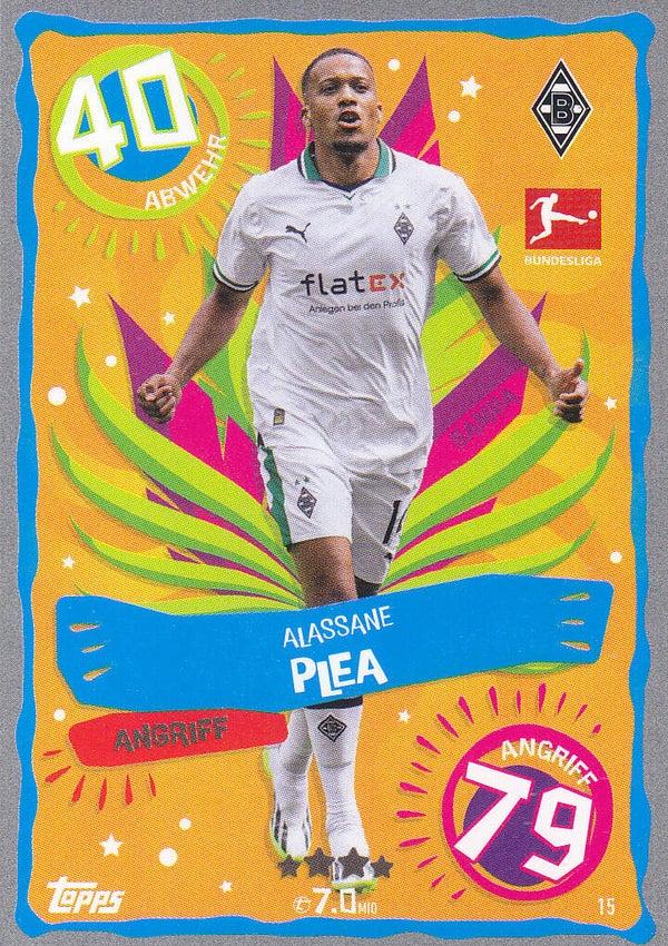 Alassane Plea / Borussia Mönchengladbach / Topps Match Attax 2023 / Samba / Nr. 15