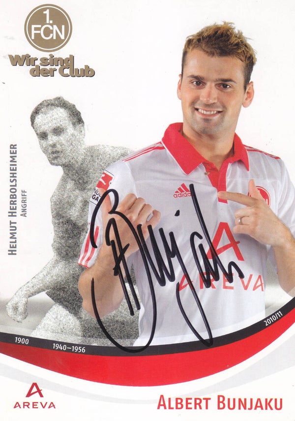 Albert Bunjaku Karte 1 1.FC Nürnberg