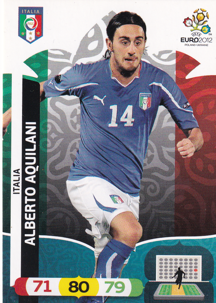Alberto Aquilani - Italien - Panini EM 2012 - Basis Karte - Nr. 123