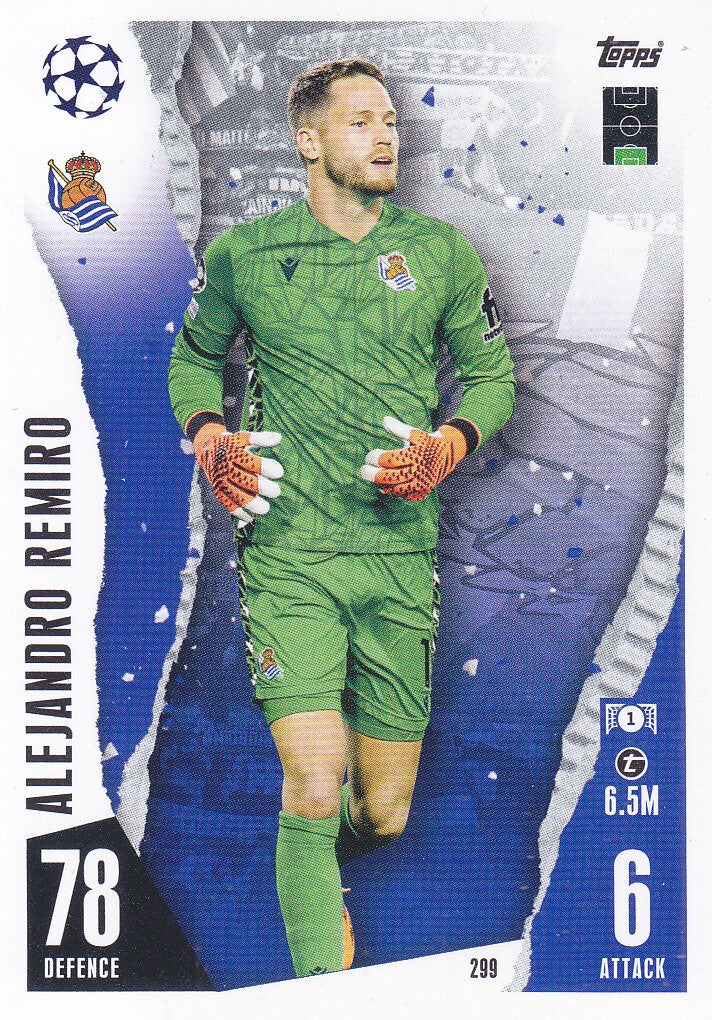 Alejandro Remiro / Real Sociedad / Topps Champions League 2023 / Basis Karte / Nr. 299