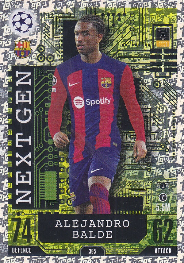 Alejandro Balde / FC Barcelona / Topps Champions League 2023 / Next Gen Karte / Nr.395