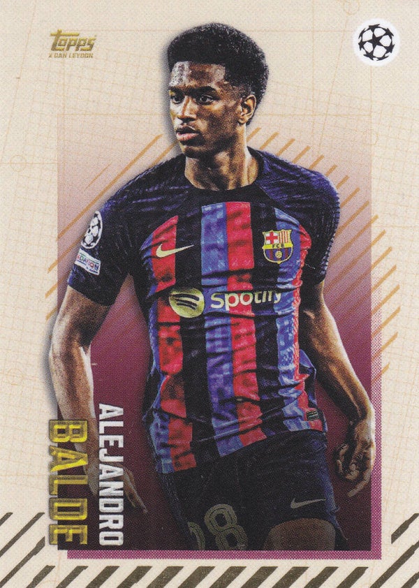 Alejandro Balde / FC Barcelona / Topps Gold 2022 / Current Karte / Nr.2