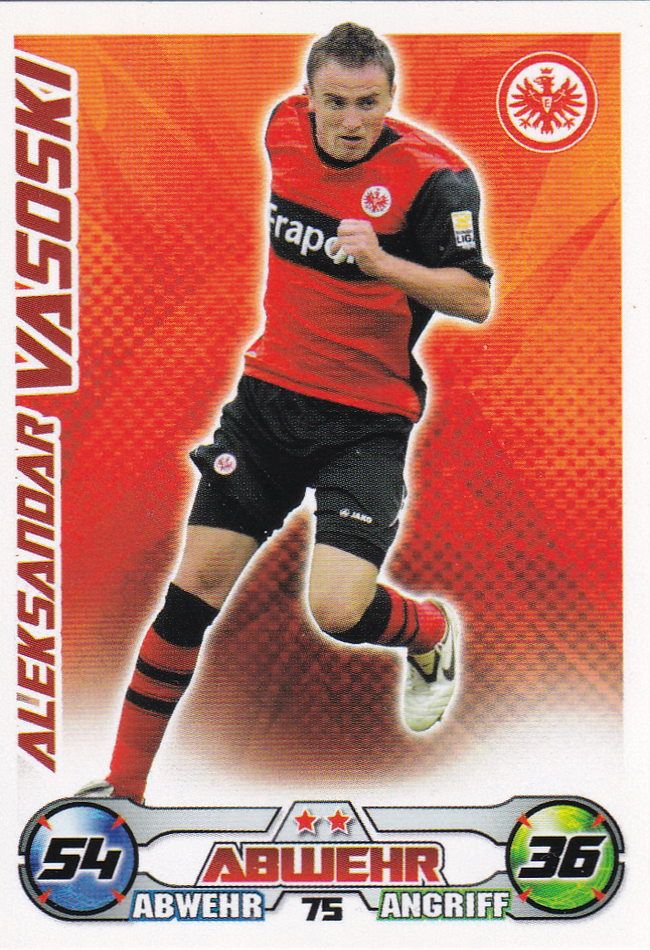 Aleksandar Vasoski - Eintracht Frankfurt - Topps Match Attax 2009 - Basis Karte - Nr. 75