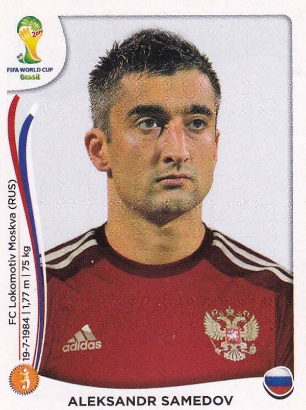 Aleksandr Samedov - Russland - Panini WM 2014 - Basis Bild - Nr. 616