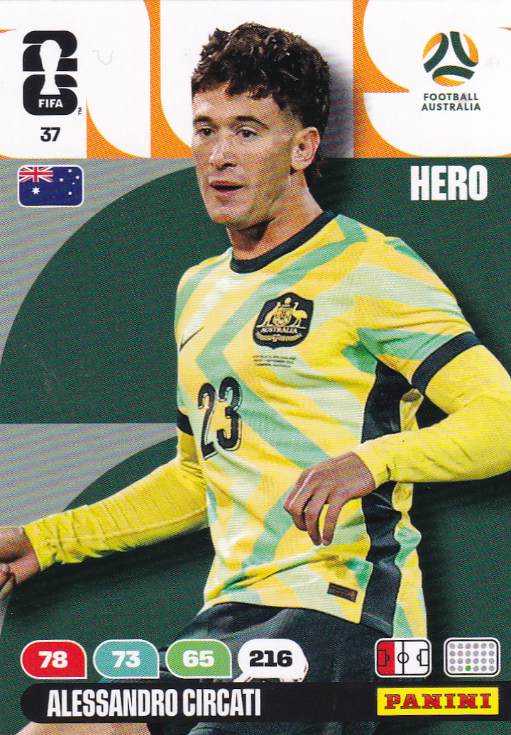 Alessandro Circati - Australien - Panini WM 2026 - Hero - Nr. 37