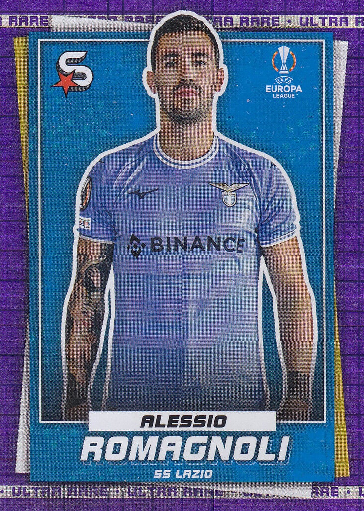 Alessio Romagnoli / Lazio Rom / Topps Super Stars 2022 / Ultra Rare Violett / Nr.179