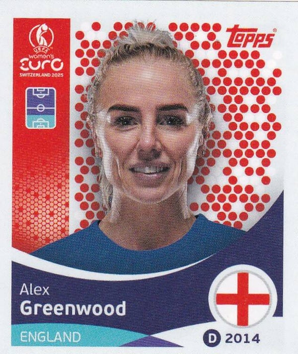 Alex Greenwood - England - Topps Frauen EM 2025 - Basis Bild - Nr. 258