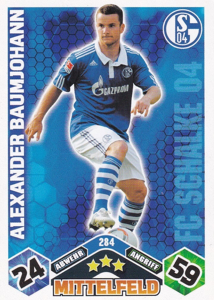 Alexander Baumjohann / FC Schalke 04 / Topps Match Attax 2010 / Basis Karte / Nr. 284