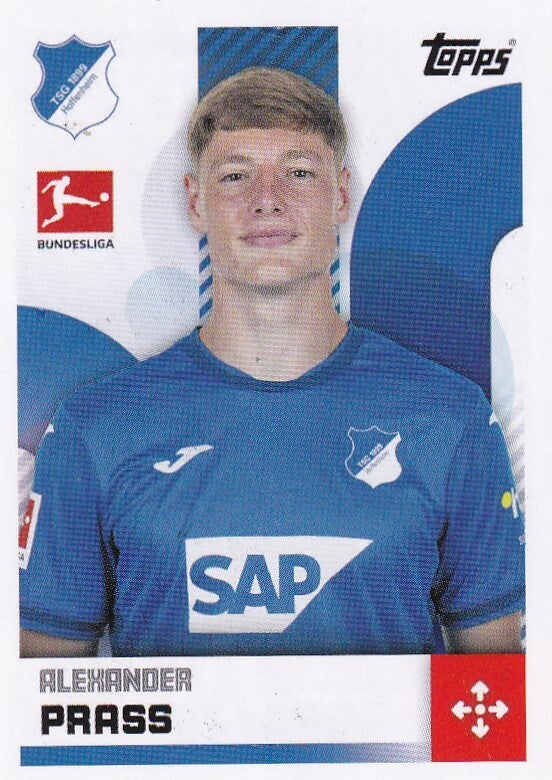 Alexander Prass / TSG Hoffenheim / Topps Bundesliga 2024 / Basis Bild / Nr. 200
