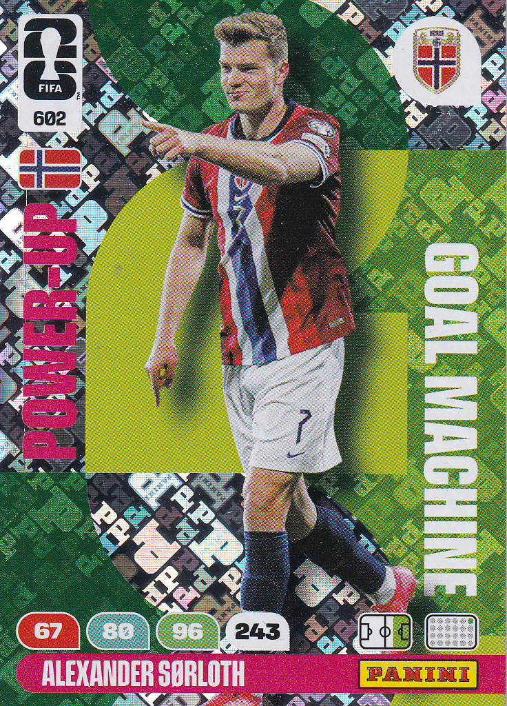 Alexander Sörloth - Norwegen - Panini WM 2026 - Power Up Goal Machine - Nr. 602