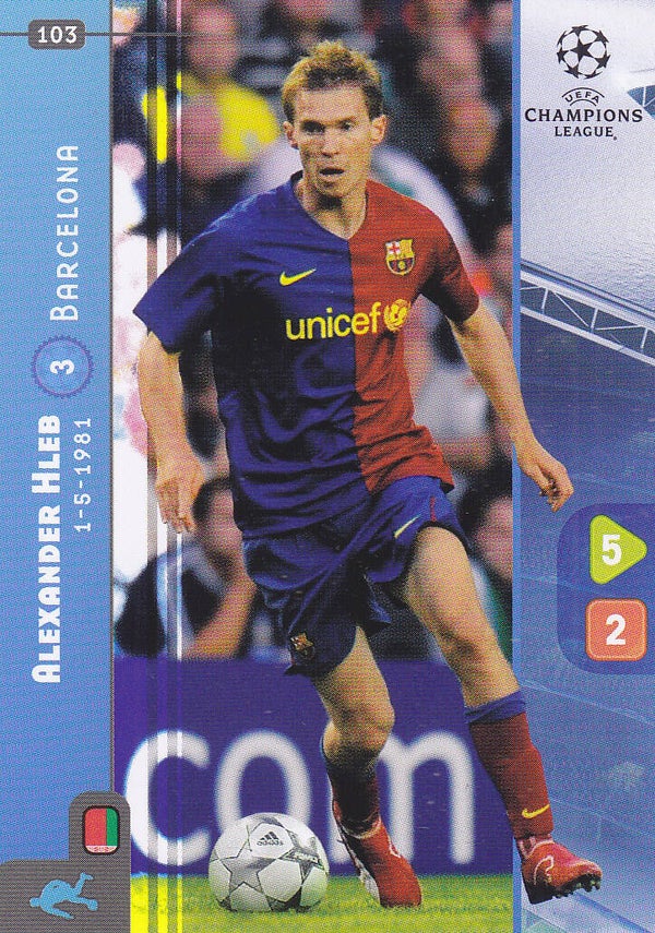 Alexander Hleb / FC Barcelona / Panini Champions League 2008 / Basis Karte / Nr.103