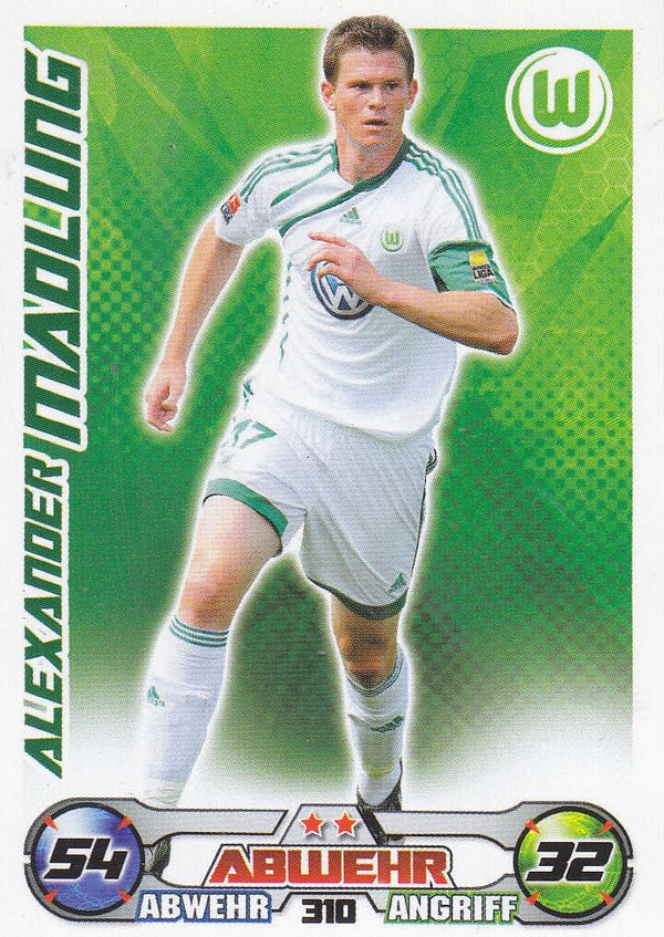 Alexander Madlung / VFL Wolfsburg / Topps Match Attax 2009 / Basis Karte / Nr.310