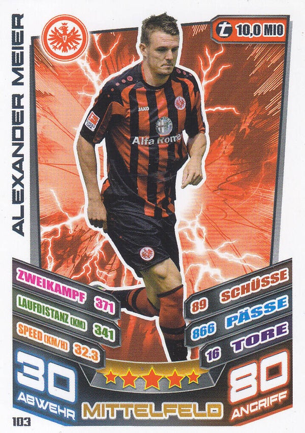 Alexander Meier Eintracht Frankfurt Basis Karte Nr.103